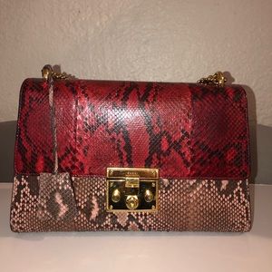 GUCCI python padlock shoulder bag